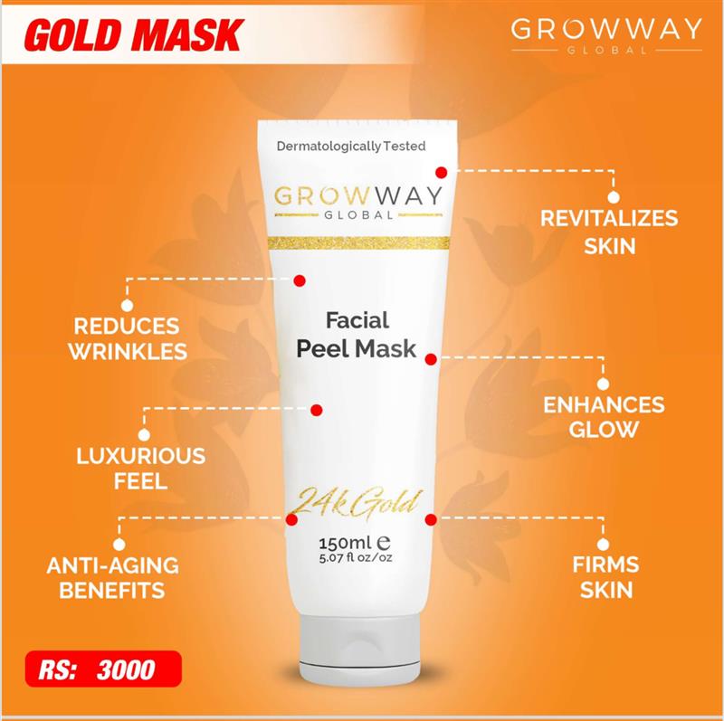 Gold Face mask